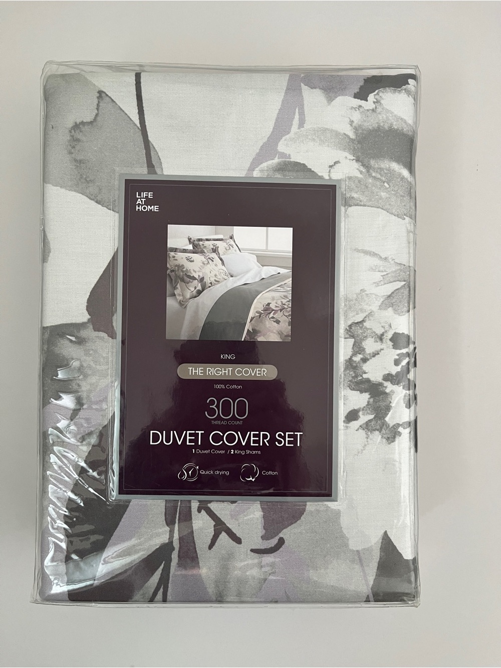 Brand New King Size 100% Cotton Duvet Cover Set – 300 Thread Count